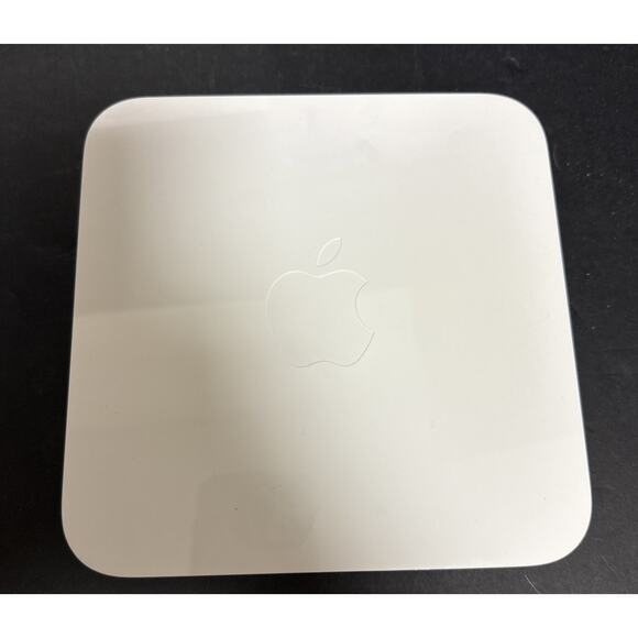 Apple A1143 White AirPort Extreme Base Station Wireless Router Tested Box Cables - Picture 2 of 11